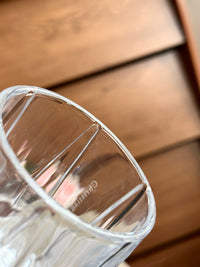 Maison Tumbler Cannage Transparent Crystal Glasses Set of 4