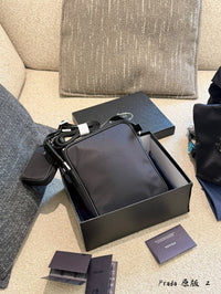 Re-Nylon and Saffiano Leather Shoulder Bag