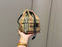 Phoebe Icon Stripe Drawstring Pouch