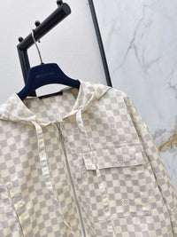 26S Damier Hooded Parka