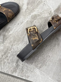 Double-Strap Monogram Slides