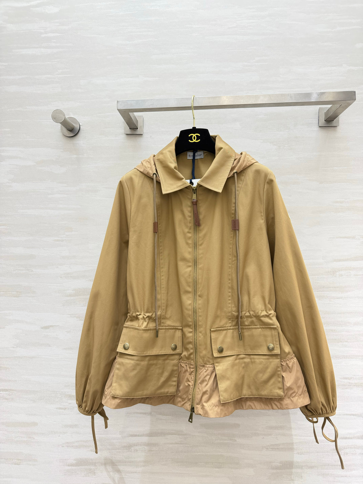 26S Adenium Hooded Gabardine Taffeta Jacket