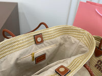 Woven Straw Tote Bag