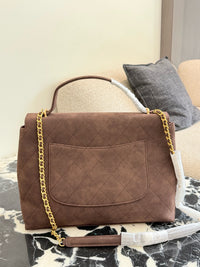 26C Suede Flap Bag