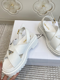 Leather Platform Sandals