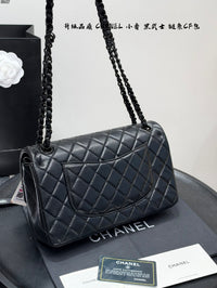 All Black Flap Bag