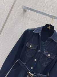 26S Denim Midi Dress