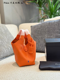 PRL Leather Bucket Bag