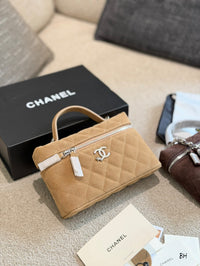 Suede Vanity Bag