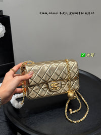 Mini Flap Bag with Gold Ball