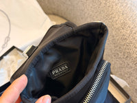 Re-Nylon and Saffiano leather Shoulder Bag