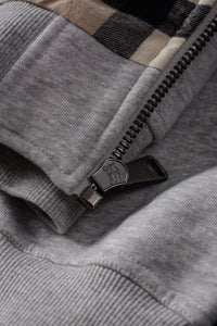Check Zip Hoodie