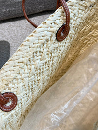 Triomphe Raffia Bucket Tote