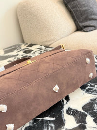 26C Suede Flap Bag
