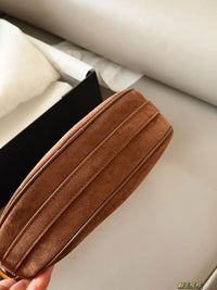 Arqué Suede Shoulder Bag