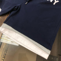 Layered Logo Drawstring Shorts