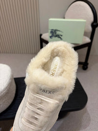 26S Shearling Knight Runner Mules