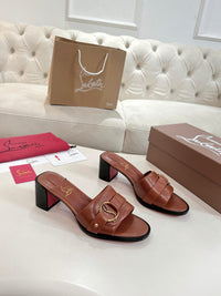 Her In Roma Leather Heeled Mules