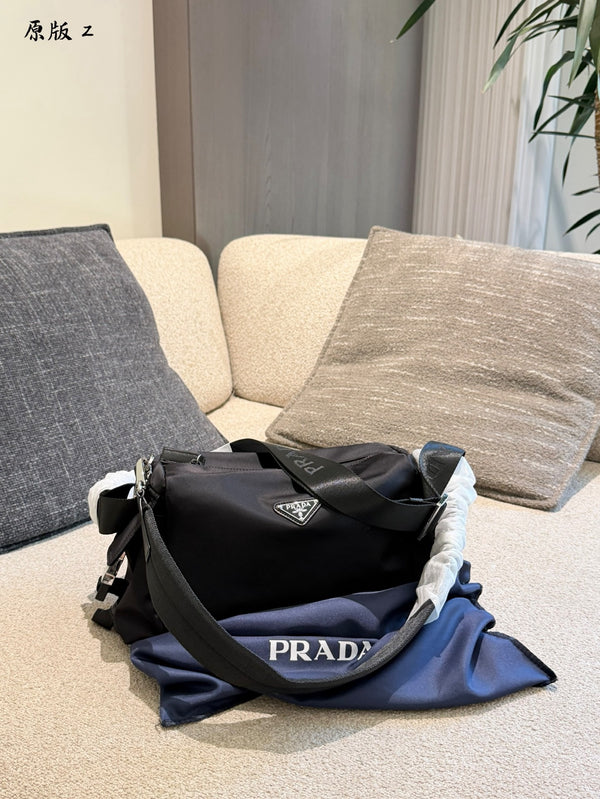 Re-Nylon & Saffiano Leather Shoulder Bag