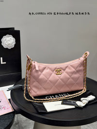 Shiny Quilted Hobo Bag