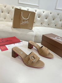 Her In Roma Leather Heeled Mules