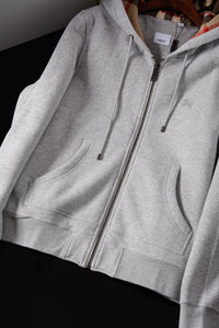 Check Zip Hoodie
