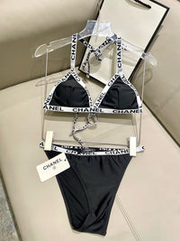 Logo Strap Triangle Bikini Set