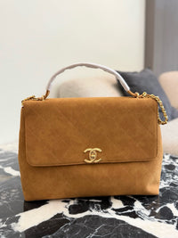 26C Suede Flap Bag