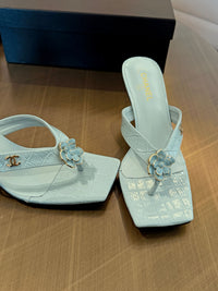 Camellia Thong Mules