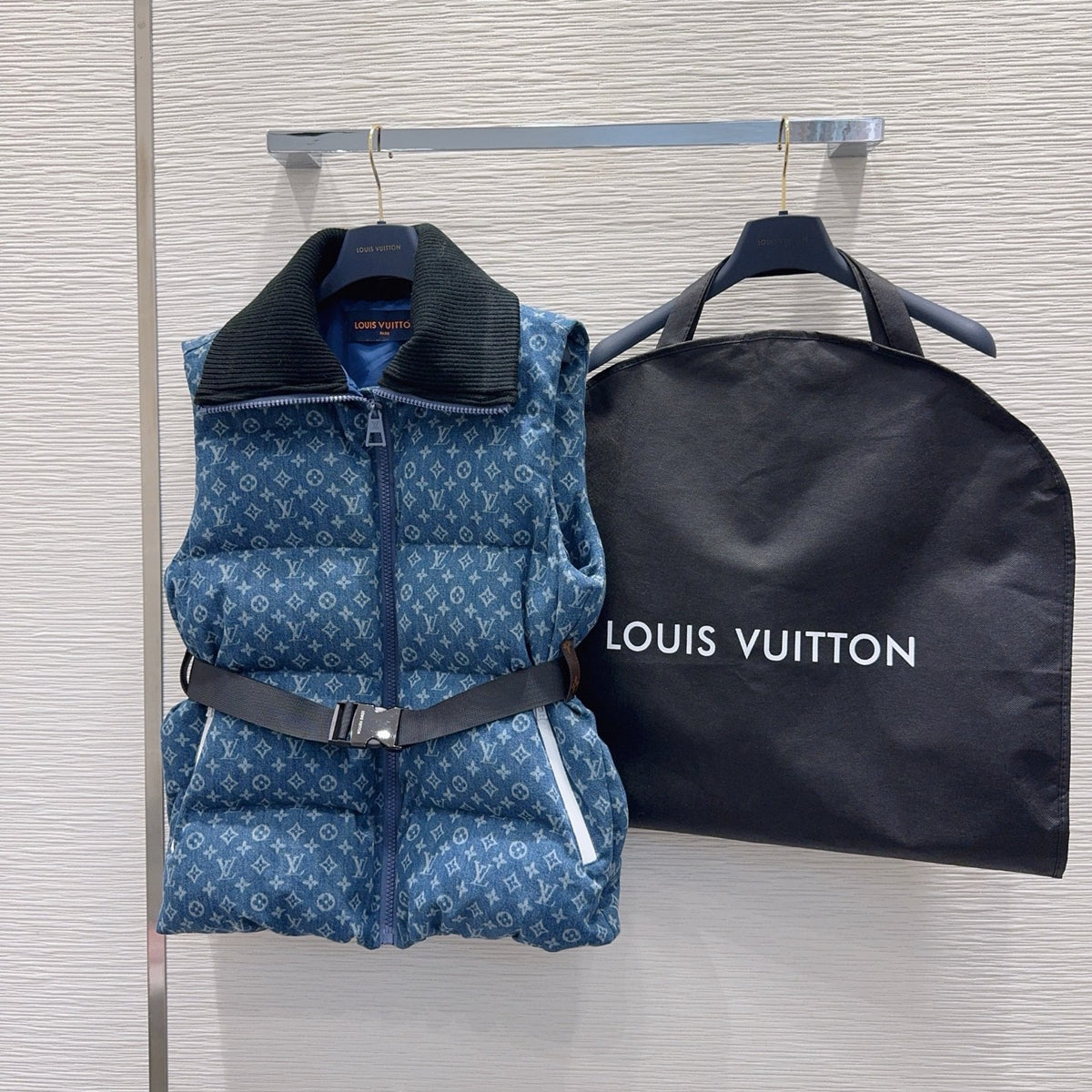 Denim Puffer Vest