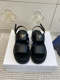 Leather Platform Sandals