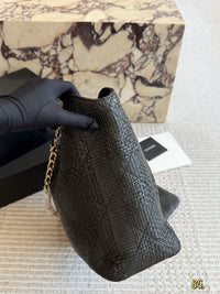 Braided Raffia Tote