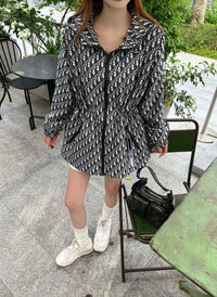Jacquard Hooded Jacket