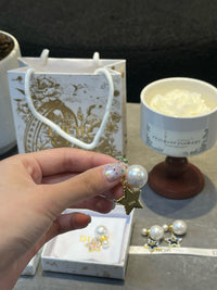 Pearl Star Earrings