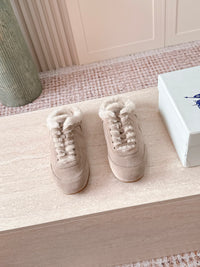 26S Shearling Knight Runner Mules