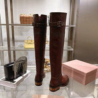 Leather Tall Riding Boots