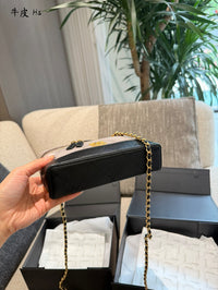 Suede Calfskin Vanity Bag
