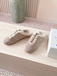 26S Shearling Knight Runner Mules