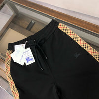 Check Side Stripe Drawstring Shorts