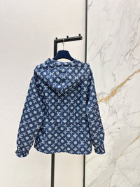 Monogram Hooded Windbreaker Jacket