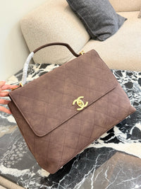 26C Suede Flap Bag