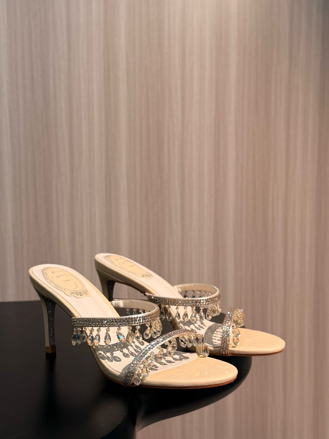 Caovilla Chandelier Heeled Mules