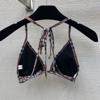 Vintage Check Triangle Bikini Set