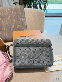 Monogram Denim Chain Bag