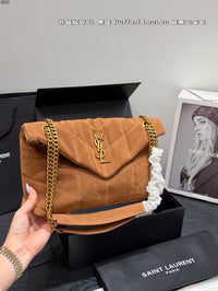 Suede Loulou Shoulder Bag