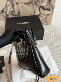 Shiny Lambskin Shopping Bag
