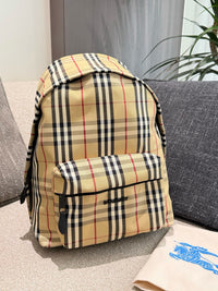 Check Backpack Archive Beige