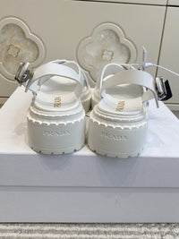 Crossover Platform Sandals
