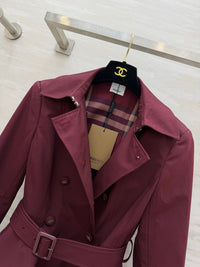 Short Peplum Trench Coat