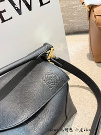Leather Puzzle Edge Bag